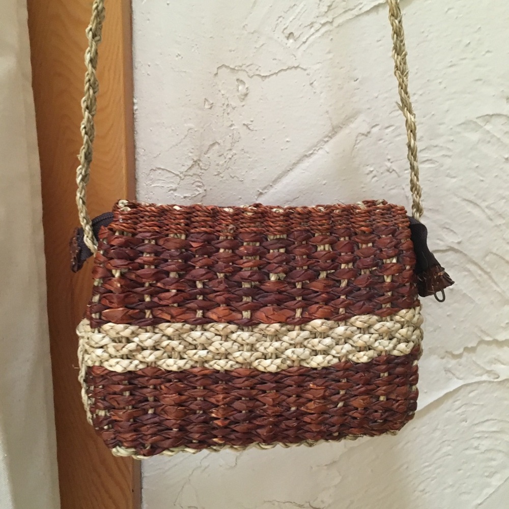 Cute Rattan Crossbody Purse